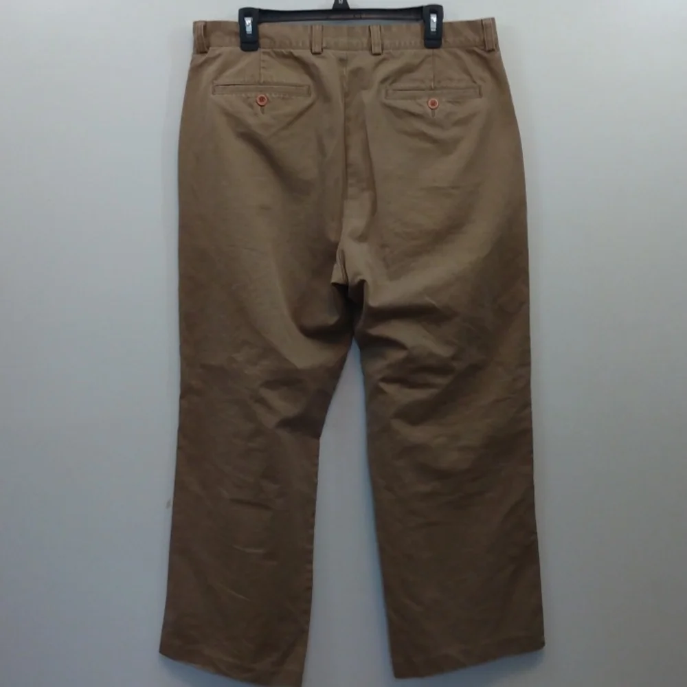 Vintage J. Crew Tan Cotton Summer Weight Relaxed Fit Chino/Khakis 36 - 28.5